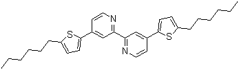 structure of CAS# 1047684-56-9, 4,4'-Bis(5-hexyl-2-thienyl)-2,2'-bipyridine