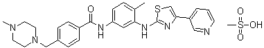 structure of CAS# 1048007-93-7, Masitinib mesylate