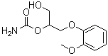 CAS 登录号：10488-39-8, 3-(2-甲氧基苯氧基)-1,2-丙二醇 2-氨基甲酸酯