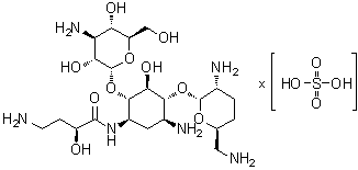 structure of CAS# 104931-87-5, 阿贝卡星硫酸盐