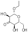 structure of CAS# 104953-08-4, Ethyl beta-D-ribo-hexopyranosid-3-ulose