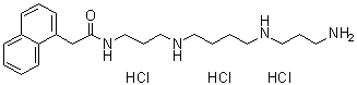 structure of CAS# 1049731-36-3, N-[3-[[4-[(3-Aminopropyl)amino]butyl]amino]propyl]-1-naphthaleneacetamide trihydrochloride
