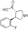 CAS # 1049975-91-8, (3S,4R)-4-(2-Fluorophenyl)pyrrolidine-3-carboxylic acid