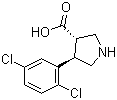 CAS 登录号：1049978-45-1, (3S,4R)-4-(2,5-二氯苯基)吡咯烷-3-羧酸