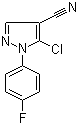 CAS 登录号：1050619-83-4, 5-氯-1-(4-氟苯基)-1H-吡唑-4-甲腈