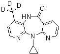 CAS # 1051419-24-9, 11-Cyclopropyl-5,11-dihydro-4-(methyl-d<sub>3</sub>)-6H-dipyrido[3,2-b:2',3'-e][1,4]diazepin-6-one
