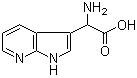 structure of CAS# 1052209-51-4, alpha-Amino-1H-pyrrolo[2,3-b]pyridine-3-acetic acid