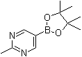 structure of CAS# 1052686-67-5, 2-Methylpyrimidine-5-boronic acid pinacol ester