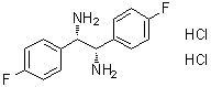 structure of CAS# 1052707-11-5, (1S,2S)-1,2-Bis(4-fluorophenyl)-1,2-ethanediamine hydrochloride (1:2)