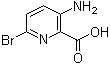 structure of CAS# 1052708-46-9, 3-氨基-6-溴吡啶-2-羧酸