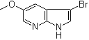 structure of CAS# 1053655-76-7, 3-溴-5-甲氧基-1H-吡咯并[2,3-b]吡啶
