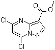 structure of CAS# 1053656-37-3, 5,7-二氯吡唑并[1,5-a]嘧啶-3-羧酸甲酯