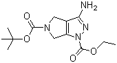 structure of CAS# 1053656-67-9, 3-氨基-3a,4,6,6a-四氢吡咯并[3,4-c]吡唑-1,5-二甲酸 5-叔丁酯 1-乙酯