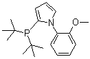 structure of CAS# 1053658-91-5, N-(2-甲氧基苯基)-2-(二叔丁基膦基)吡咯