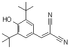 structure of CAS# 10537-47-0, 3,5-二叔丁基-4-羟基亚苄基丙二腈