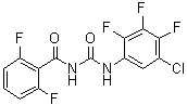 CAS # 105534-54-1, N-[[(5-Chloro-2,3,4-trifluorophenyl)amino]carbonyl]-2,6-difluorobenzamide