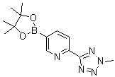 structure of CAS# 1056039-83-8, 2-(2-甲基-2H-四唑-5-基)吡啶-5-硼酸频哪醇酯