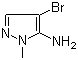 structure of CAS# 105675-85-2, 5-Amino-4-bromo-1-methylpyrazole
