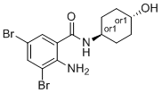 CAS # 105735-86-2, 2-amino-3,5-dibromo-N-((1r,4r)-4-hydroxycyclohexyl)benzamide
