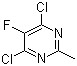 structure of CAS# 105806-13-1, 4,6-二氯-5-氟-2-甲基嘧啶