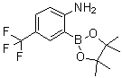 structure of CAS# 1058062-64-8, 2-(4,4,5,5-四甲基-1,3,2-二氧硼杂环戊烷-2-基)-4-(三氟甲基)苯胺