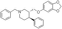 CAS # 105813-40-9, trans-(-)-3-[(1,3-Benzodioxol-5-yloxy)methyl]-4-phenyl-1-(phenylmethyl)piperidine