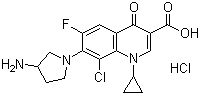 structure of CAS# 105956-99-8, 盐酸克林沙星