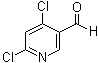 structure of CAS# 1060811-62-2, 4,6-二氯吡啶-3-甲醛