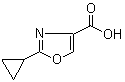 structure of CAS# 1060816-04-7, 2-环丙基-1,3-恶唑-4-羧酸