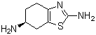 structure of CAS# 106092-09-5, (S)-4,5,6,7-Tetrahydro-2,6-benzothiazolediamine
