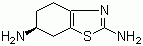 structure of CAS# 106092-11-9, (+)-(6R)-2,6-Diamino-4,5,6,7-tetrahydrobenzothiazole
