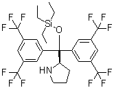 CAS 登录号：1061307-56-9, (2R)-2-[二[3,5-二(三氟甲基)苯基][(三乙基硅烷基)氧基]甲基]吡咯烷