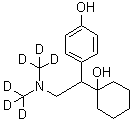 structure of CAS# 1062605-69-9, 4-[2-[Di(methyl-d<sub>3</sub>)amino]-1-(1-hydroxycyclohexyl)ethyl]phenol
