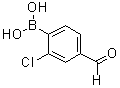 structure of CAS# 1063712-34-4, (2-氯-4-甲酰基苯基)硼酸