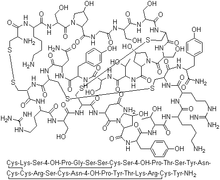 structure of CAS# 106375-28-4, omega-Conotoxin G VIA