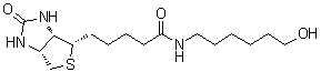 CAS 登录号：106451-92-7, (3aS,4S,6aR)-六氢-N-(6-羟基己基)-2-氧代-1H-噻吩并[3,4-d]咪唑-4-戊酰胺