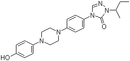 CAS 登录号：106461-41-0, 2,4-二氢-4-[4-[4-(4-羟基苯基)-1-哌嗪基]苯基]-2-(1-甲基丙基)-3H-1,2,4-三氮唑-3-酮