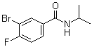 CAS # 1065073-97-3, 3-Bromo-4-fluoro-N-(1-methylethyl)benzamide