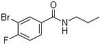 structure of CAS# 1065074-04-5, 3-溴-4-氟-N-丙基苯甲酰胺