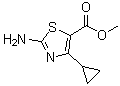 structure of CAS# 1065074-61-4, 2-氨基-4-环丙基-5-噻唑羧酸甲酯