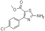 structure of CAS# 1065074-65-8, 2-氨基-4-(4-氯苯基)-5-噻唑羧酸甲酯