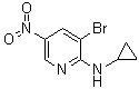 CAS 登录号：1065074-85-2, 3-溴-N-环丙基-5-硝基-2-吡啶胺