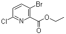 structure of CAS# 1065074-97-6, 3-溴-6-氯-2-吡啶羧酸乙酯