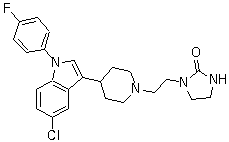 structure of CAS# 106516-24-9, Sertindole