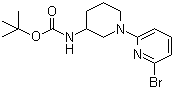 CAS 登录号：1065484-35-6, N-[1-(6-溴-2-吡啶基)-3-哌啶基]氨基甲酸叔丁酯