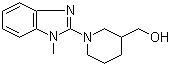structure of CAS# 1065484-46-9, 1-(1-甲基-1H-苯并咪唑-2-基)-3-哌啶甲醇