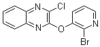 structure of CAS# 1065484-71-0, 2-[(2-Bromo-3-pyridinyl)oxy]-3-chloroquinoxaline