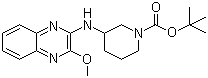 CAS # 1065485-08-6, 3-[(3-Methoxy-2-quinoxalinyl)amino]-1-piperidinecarboxylic acid tert-butyl ester