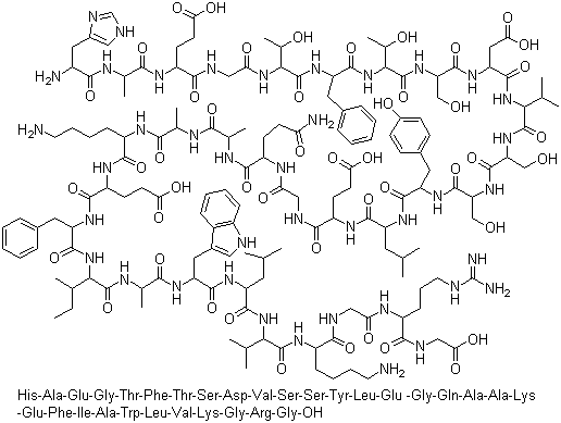 structure of CAS# 106612-94-6, 人胰高血糖素样肽-1