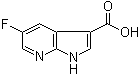 structure of CAS# 1067193-34-3, 5-Fluoro-1H-pyrrolo[2,3-b]pyridine-3-carboxylic acid
